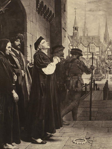 'Martyrdom of L. Saunders'; The Martyrdom of Laurence Saunders at Coventry 'Martyrdom of L. Saunders'; The Martyrdom of Laurence Saunders at Coventry