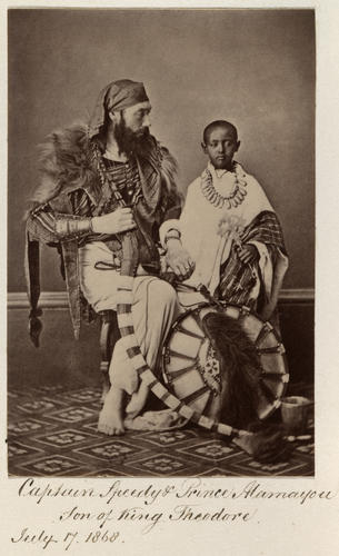 Captain Speedy and Prince Alamayu, son of Emperor Tewodros II of Ethiopia Captain Speedy and Prince Alamayu, son of Emperor Tewodros II of Ethiopia