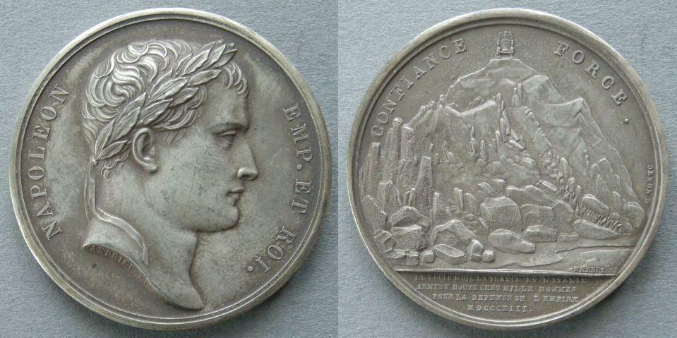 France. Medal commemorating the Monument on Mont-Cenis, 1813 France. Medal commemorating the Monument on Mont-Cenis, 1813