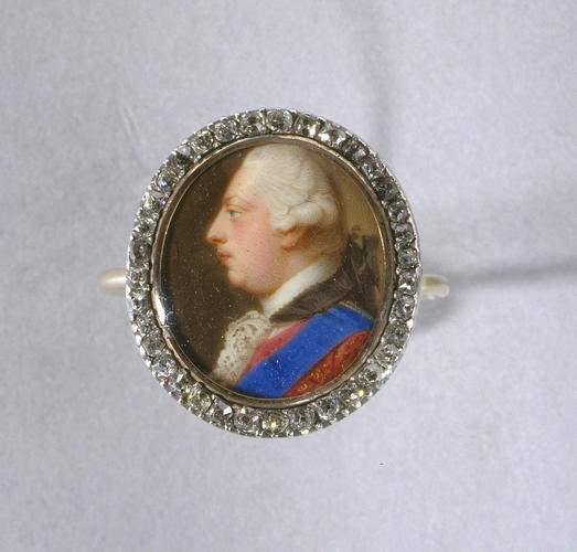 Ring with a minature of George III (1738-1820)