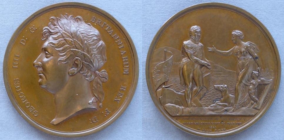 Medal commemorating George IV's visit to Ireland