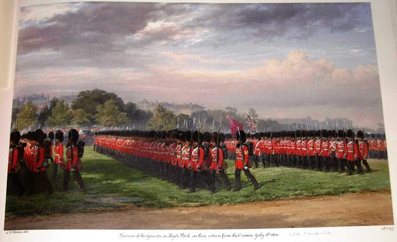 Review of the Grenadier Guards in Hyde Park, 9 July 1856 Review of the Grenadier Guards in Hyde Park, 9 July 1856