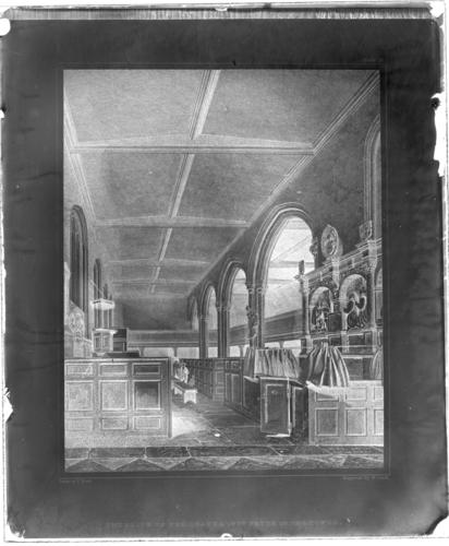 Glass plate negative of a drawing Glass plate negative of a drawing
