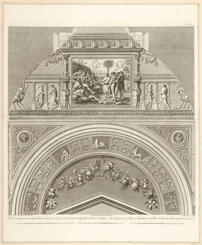 Master: Logge di Rafaele nel Vaticano
Item: An elevation of a quarter of the vault of the seventh bay of the Raphael Loggia