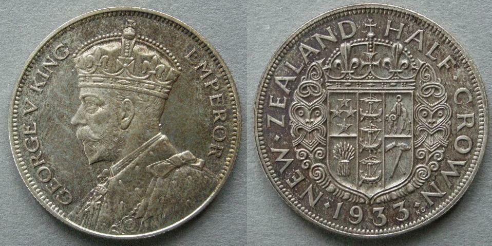 New Zealand. Proof halfcrown, 1933
