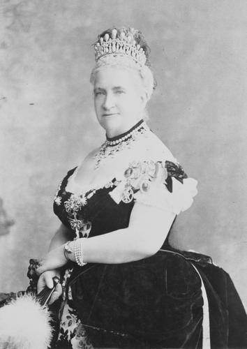 Portrait photograph of Augusta Caroline, Grand Duchess of Mecklenburg-Strelitz (1822-1916), c. 1887