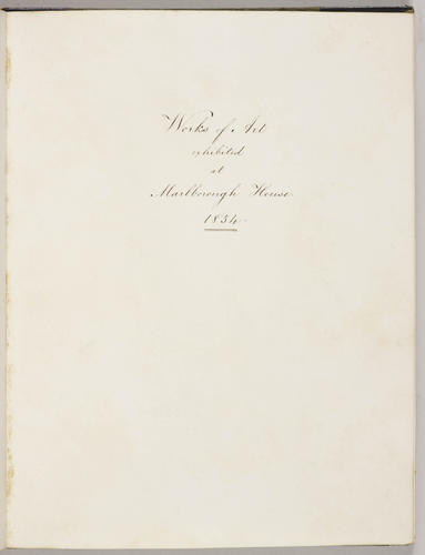 'Specimens from Marlborough House 1854'