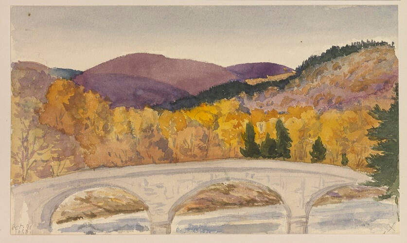 Master: SKETCHES BY QUEEN VICTORIA I
Item: Bridge over the River Dee