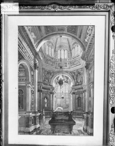 Glass plate negative of a picture Glass plate negative of a picture