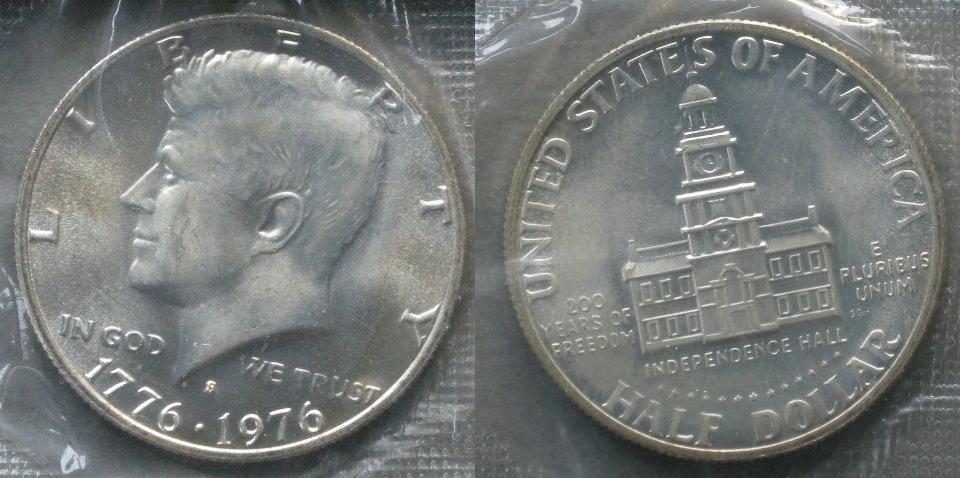 U. S. A. Dollar 1976, commemorating the bicentenary of the foundation of the United States U. S. A. Dollar 1976, commemorating the bicentenary of the foundation of the United States