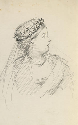 Sketch of Queen Victoria Sketch of Queen Victoria