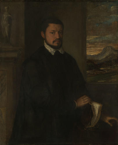 Portrait of a Man Holding a Book