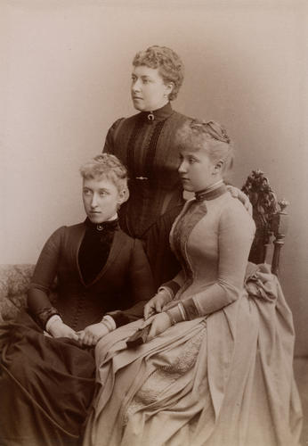 Helena, Princess Christian of Schleswig-Holstein, and her daughters, 1887