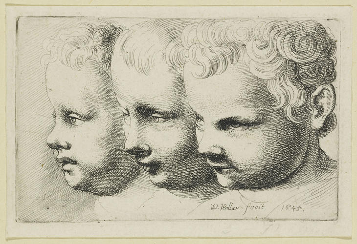 3 children's heads
