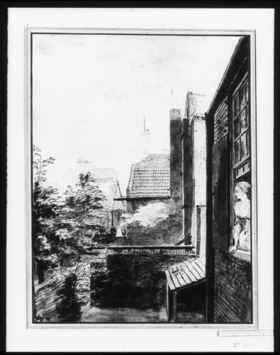 View from the back of Paul Sandby's lodgings at Charlton, Kent