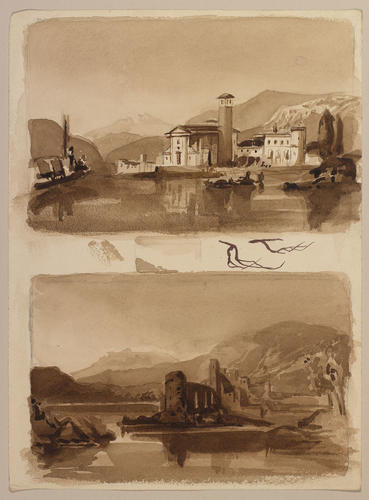 Two lakeside landscapes