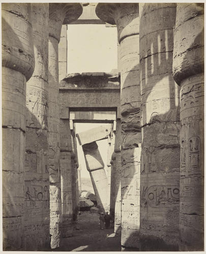 In the Hall of Columns, Karnak [Hypostyle Hall, Temple of Amun, Karnak]