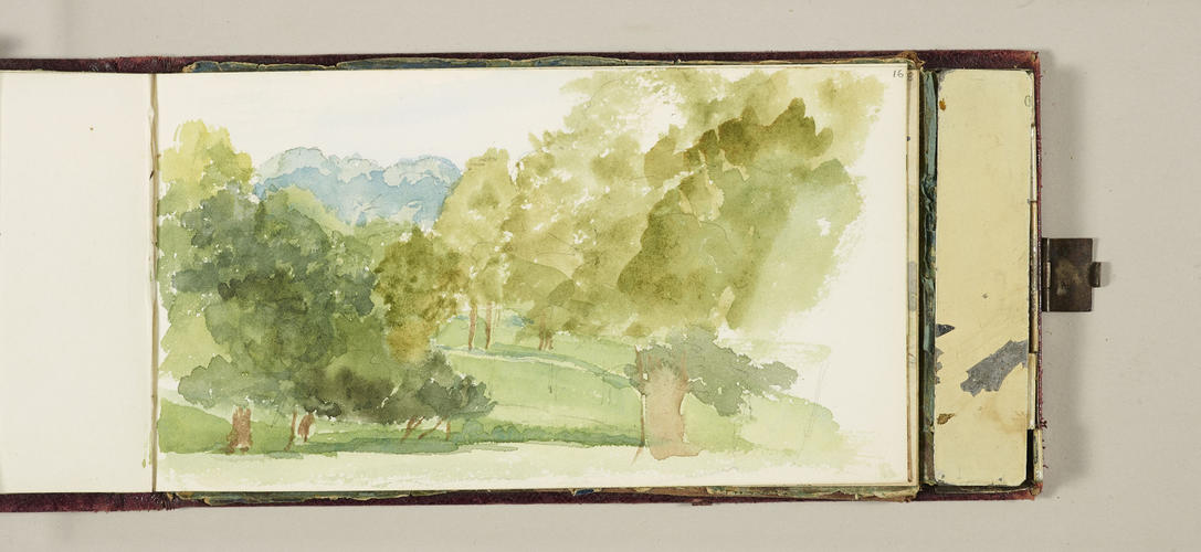 Master: Queen Victoria's sketch book 1880-1881
Item: A parkland landscape