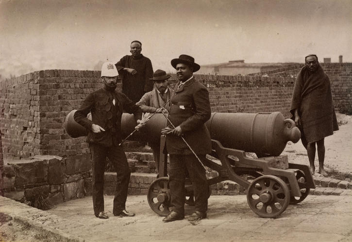 Cetshwayo and his attendants at the Castle of Good Hope, Cape Town
