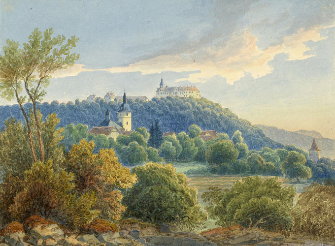 Schloss Tenneberg: a distant view