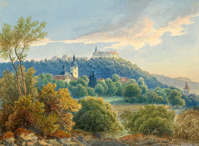 Schloss Tenneberg: a distant view