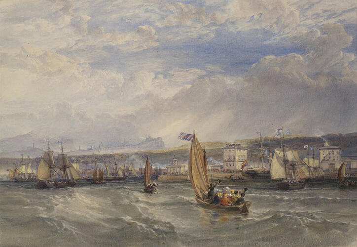 Queen Victoria landing at Granton Pier, 1 September 1842