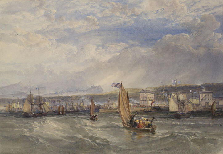 Queen Victoria landing at Granton Pier, 1 September 1842 Queen Victoria landing at Granton Pier, 1 September 1842