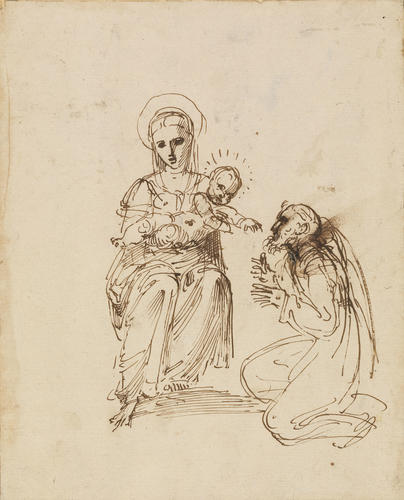 Virgin & Child with Saint Francis in Adoration