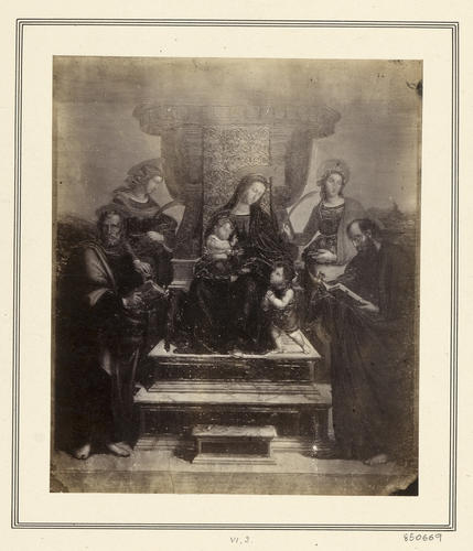 The Virgin and Child Enthroned with Saints