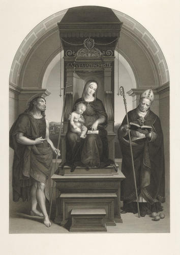 The Virgin and Child Enthroned with Saints [`The Ansidei Madonna?]