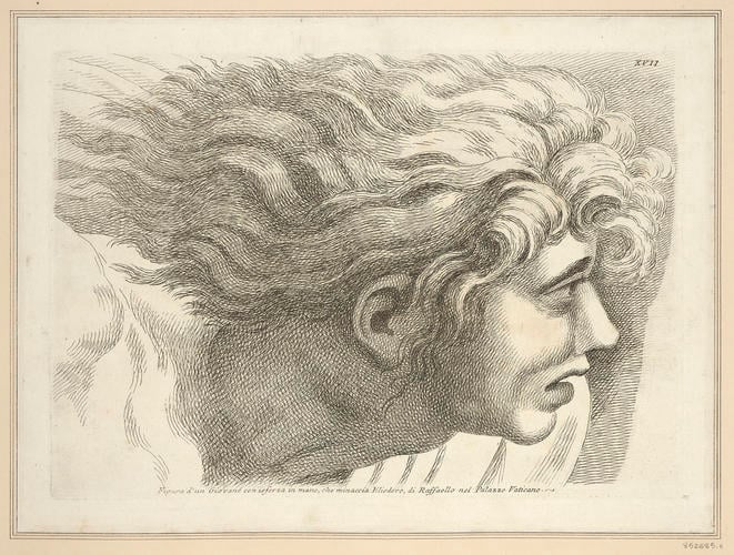 Master: Set of ten heads from ''The Expulsion of Heliodorus from the Temple'
Item: Head of a young man [from 'The Expulsion of Heliodorus from the Temple']