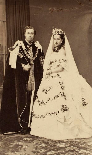 The Prince and Princess of Wales on their wedding day The Prince and Princess of Wales on their wedding day