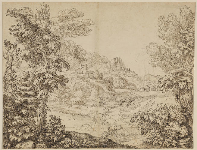 A landscape with a castello A landscape with a castello