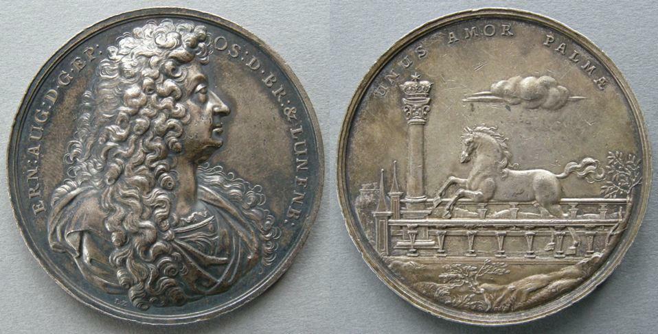Germany (Brunswick-Lüneburg). Medal commemorating the Accession of Ernest August, duke of Brunswick-Lüneburg Germany (Brunswick-Lüneburg). Medal commemorating the Accession of Ernest August, duke of Brunswick-Lüneburg