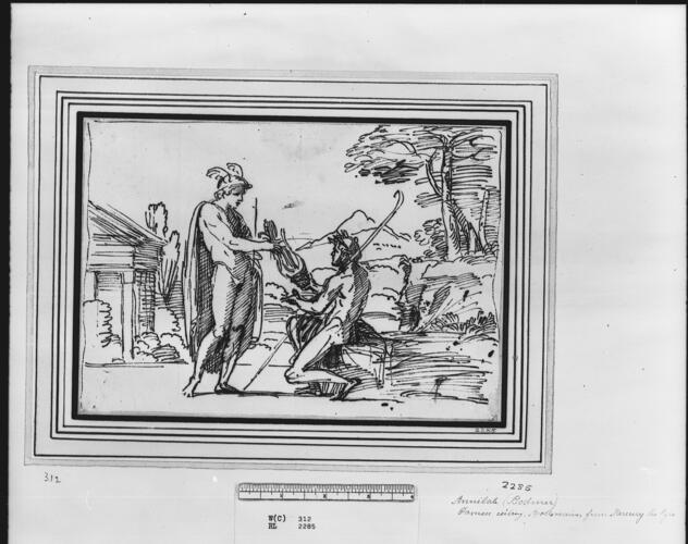 Apollo receiving the lyre from Mercury