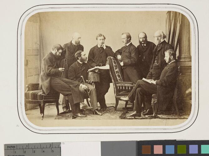 The Prince of Wales with Prince Louis of Hesse, and companions, in Munich, February 1862
