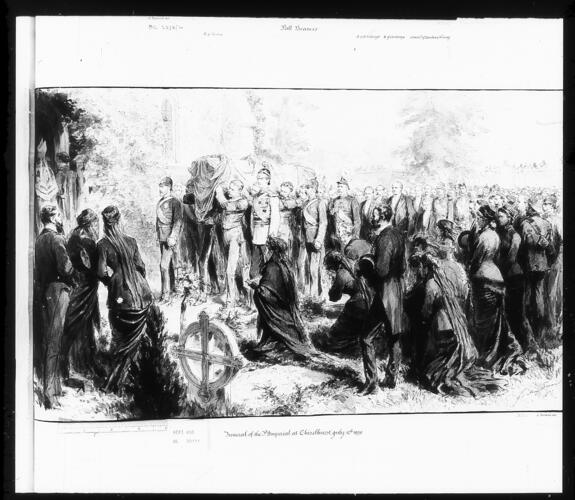 Arrival of the funeral procession of the Prince Imperial at Chislehurst, 12 July 1879