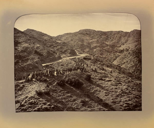 Peshawar Valley Field Force advancing through the Khyber Pass