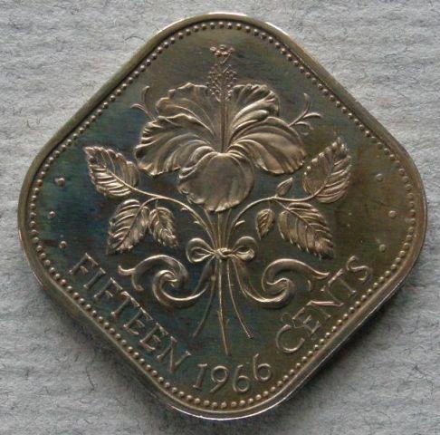 Bahamas. Proof fifteen cents