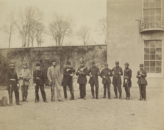 Volunteer class at Hythe. The eighth section