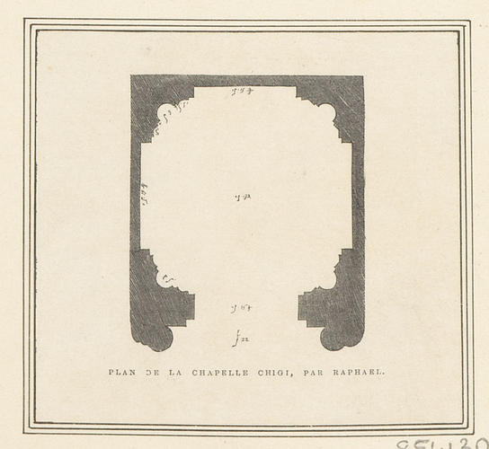A plan of the Chigi Chapel A plan of the Chigi Chapel