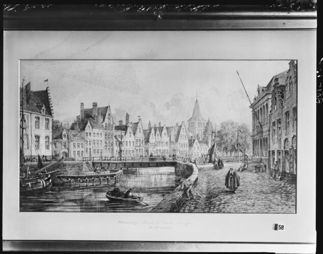 Bruges: Quai Sainte Anne, at morning light