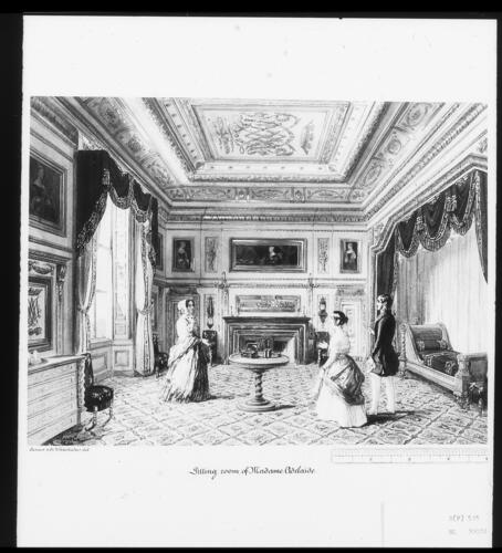 Royal visit to Louis-Philippe: bedroom of Madame Adélaide at the Château d'Eu