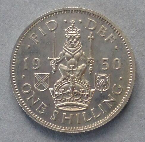 George VI Proof shilling (Scots type) George VI Proof shilling (Scots type)