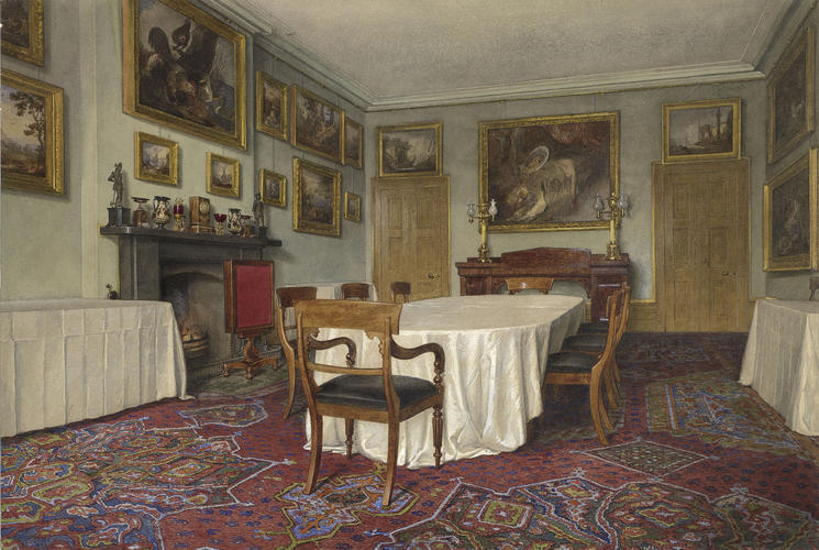 Balmoral: the dining-room in the old Castle Balmoral: the dining-room in the old Castle