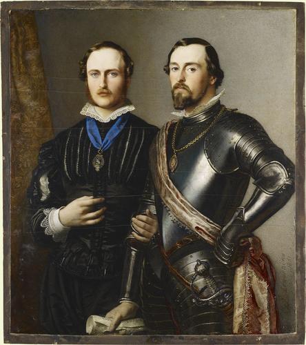 Prince Albert (1819-1861) and Ernest II, Duke of Saxe-Coburg-Gotha (1818-1893)