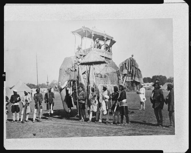 Sir Pratap Singh, Maharajah of Orchha (1854-1930) on State Elephant: Prince of Wales Tour of India 1875-6 (vol. 6) Sir Pratap Singh, Maharajah of Orchha (1854-1930) on State Elephant: Prince of Wales Tour of India 1875-6 (vol. 6)