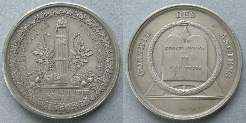 France. Medal commemorating the Council of the Ancients