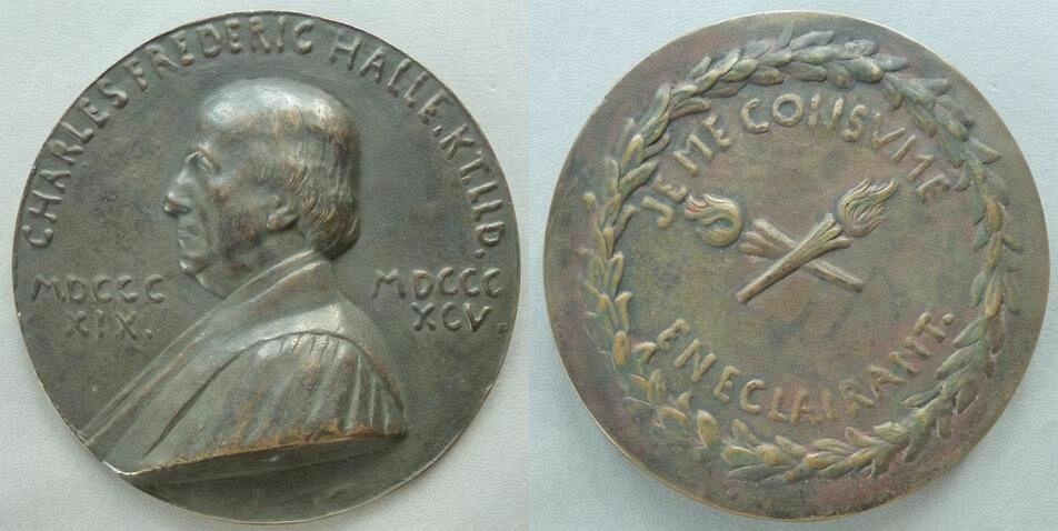 Laudatory medal of Sir Charles Hallé Laudatory medal of Sir Charles Hallé