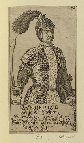 Master: Engravings of legendary rulers of Saxony
Item: WEDEKIND Konig der Sachsen